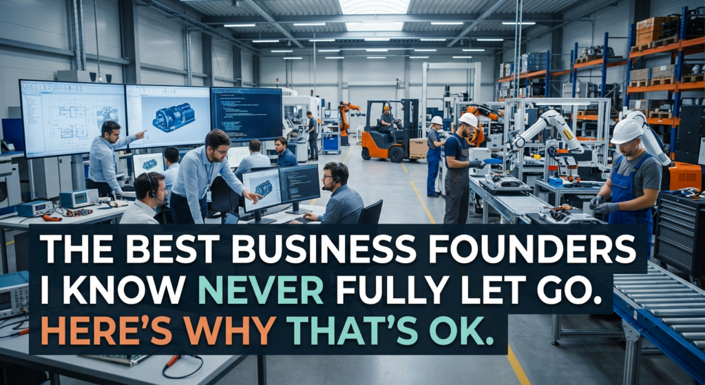 The best founders I know never fully let go. Here's why that's OK.